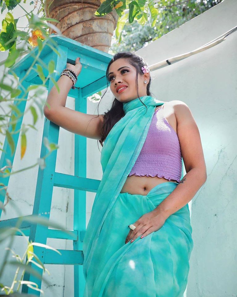 Aarthi subash in blue