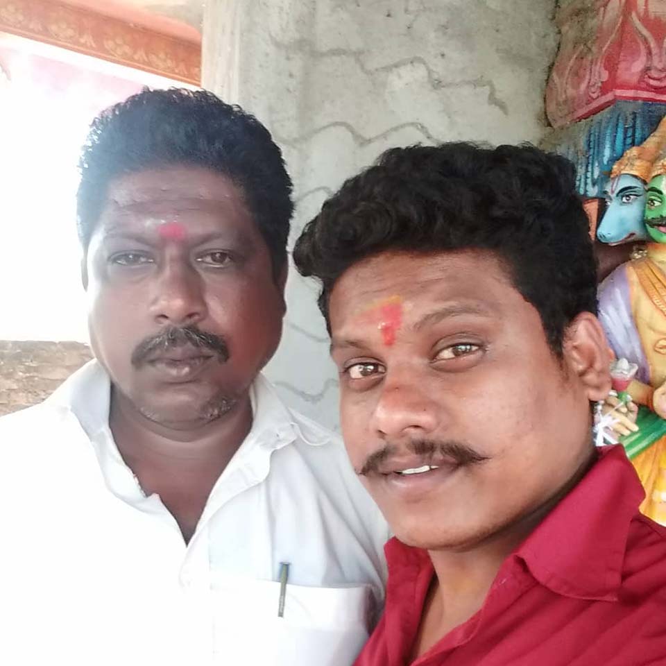 Pugazh with his father